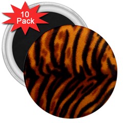 Animal Background Cat Cheetah Coat 3  Magnets (10 Pack)  by Amaryn4rt