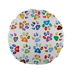 Colorful Prismatic Rainbow Animal Standard 15  Premium Flano Round Cushions by Amaryn4rt