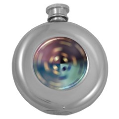 Blur Bokeh Colors Points Lights Round Hip Flask (5 Oz)