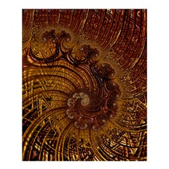 Copper Caramel Swirls Abstract Art Shower Curtain 60  X 72  (medium)  by Amaryn4rt