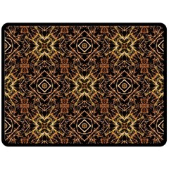 Tribal Geometric Print Fleece Blanket (large)  by dflcprints