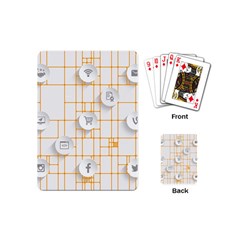 Icon Media Social Network Playing Cards (mini)  by Amaryn4rt