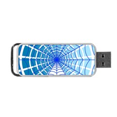 Cobweb Network Points Lines Portable Usb Flash (two Sides) by Amaryn4rt