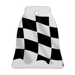 Flag Chess Corse Race Auto Road Bell Ornament (two Sides) by Amaryn4rt