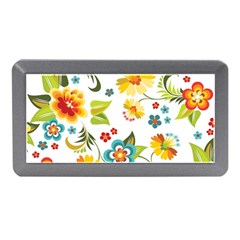 Flower Floral Rose Sunflower Leaf Color Memory Card Reader (mini) by Alisyart