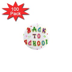 Back To School 1  Mini Magnets (100 Pack)  by Amaryn4rt
