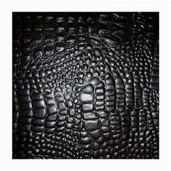 Black Alligator Leather Medium Glasses Cloth (2-side) by Amaryn4rt