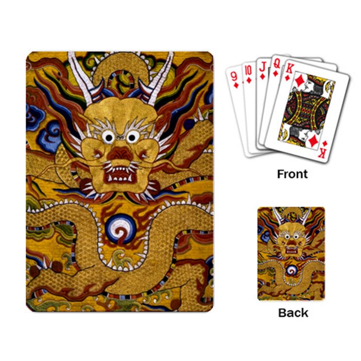 Chinese Dragon Pattern Playing Card