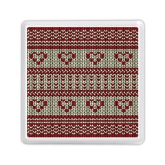 Stitched Seamless Pattern With Silhouette Of Heart Memory Card Reader (square)  by Amaryn4rt