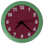 Camouflage Seamless Texture Maps Red Beret Cloth Color Wall Clocks