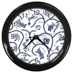 Fish Pattern Wall Clocks (black) by Simbadda