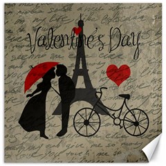 Love Letter - Paris Canvas 16  X 16   by Valentinaart