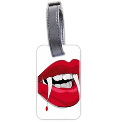 Mouth Jaw Teeth Vampire Blood Luggage Tags (two Sides) by Simbadda