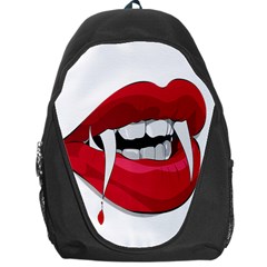 Mouth Jaw Teeth Vampire Blood Backpack Bag by Simbadda