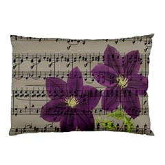 Vintage Purple Flowers Pillow Case by Valentinaart