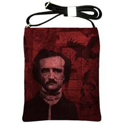 Edgar Allan Poe  Shoulder Sling Bags by Valentinaart