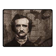 Edgar Allan Poe  Double Sided Fleece Blanket (small)  by Valentinaart