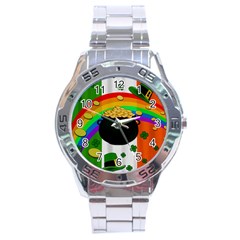 Pot Of Gold Stainless Steel Analogue Watch by Valentinaart