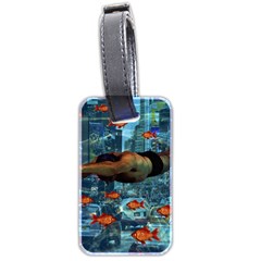 Urban Swimmers   Luggage Tags (two Sides) by Valentinaart