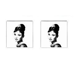 Audrey Hepburn Cufflinks (square) by Valentinaart