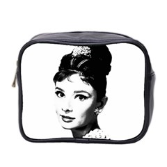 Audrey Hepburn Mini Toiletries Bag 2-side by Valentinaart
