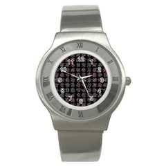 Chinese Characters Stainless Steel Watch by Valentinaart