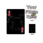 Black bulldog Playing Cards 54 (Mini)  Front - Heart2