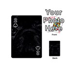 Black bulldog Playing Cards 54 (Mini)  Front - Club2