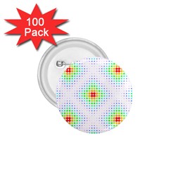 Color Square 1 75  Buttons (100 Pack) 