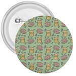 Cute Hamster Pattern 3  Buttons