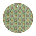 Cute Hamster Pattern Ornament (Round)
