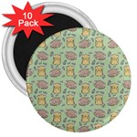 Cute Hamster Pattern 3  Magnets (10 pack) 