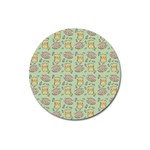 Cute Hamster Pattern Magnet 3  (Round)