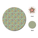 Cute Hamster Pattern Playing Cards (Round) 