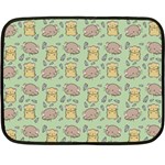 Cute Hamster Pattern Fleece Blanket (Mini)