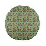 Cute Hamster Pattern Standard 15  Premium Round Cushions