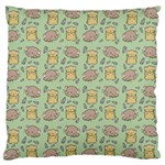 Cute Hamster Pattern Large Flano Cushion Case (One Side)