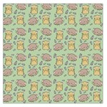 Cute Hamster Pattern Large Satin Scarf (Square)