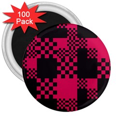 Cube Square Block Shape Creative 3  Magnets (100 Pack)