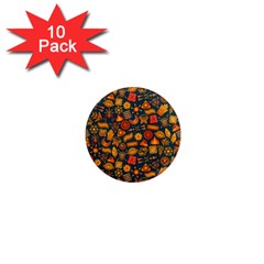 Pattern Background Ethnic Tribal 1  Mini Magnet (10 Pack)  by Simbadda