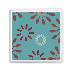 Fish Animals Star Brown Blue White Memory Card Reader (square)  by Alisyart