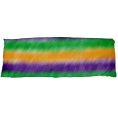 Mardi Gras Strip Tie Die Body Pillow Case (dakimakura) by PhotoNOLA