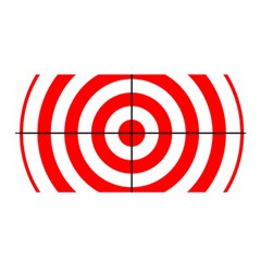 Sniper Focus Target Round Red Satin Wrap by Alisyart