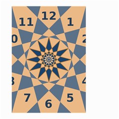Stellated Regular Dodecagons Center Clock Face Number Star Small Garden Flag (two Sides) by Alisyart