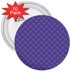 Abstract Purple Pattern Background 3  Buttons (10 Pack)  by TastefulDesigns