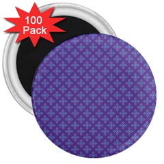 Abstract Purple Pattern Background 3  Magnets (100 Pack) by TastefulDesigns