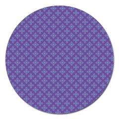 Abstract Purple Pattern Background Magnet 5  (round) by TastefulDesigns