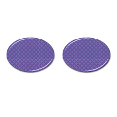 Abstract Purple Pattern Background Cufflinks (oval) by TastefulDesigns