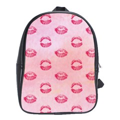 Watercolor Kisses Patterns School Bags (xl)  by TastefulDesigns