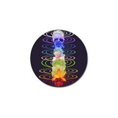 Chakra Spiritual Flower Energy Golf Ball Marker by Simbadda